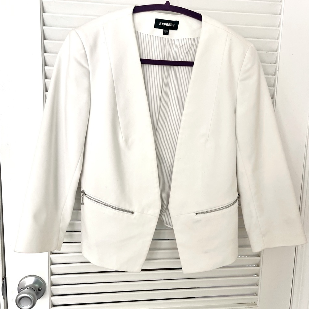 Express Blazer Size 10 White